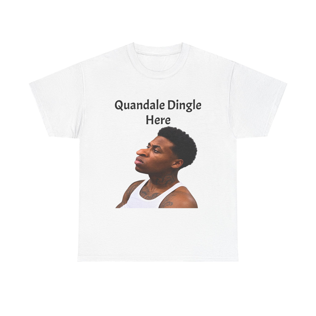 Quandale Dingle Tee — Funny Meme Face Graphic T-Shirt