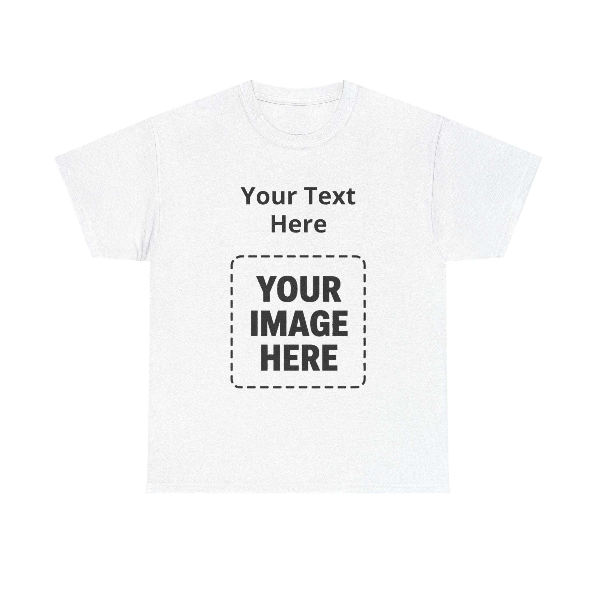 Custom Photo & Text T-Shirt — Personalized Tee