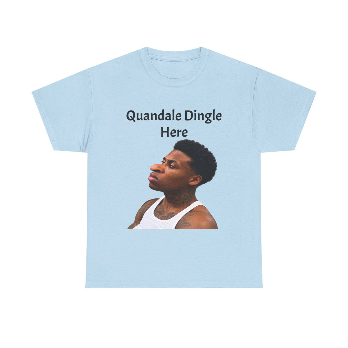 Quandale Dingle Tee — Funny Meme Face Graphic T-Shirt