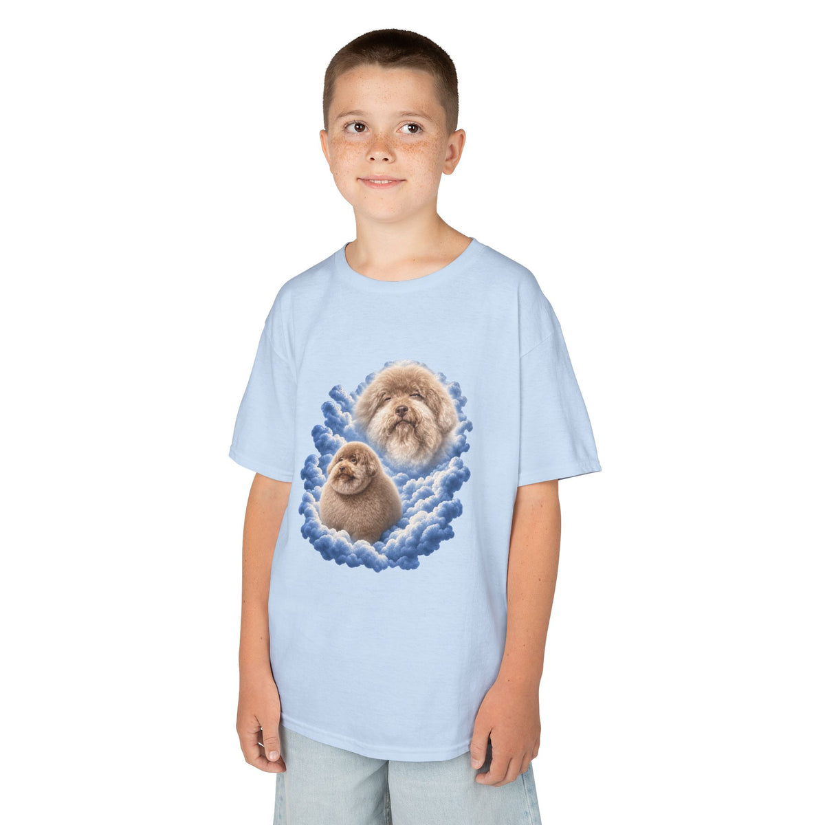 Scoobert Portrait Tee For Kids | Cloud Pet Illustration T-Shirt