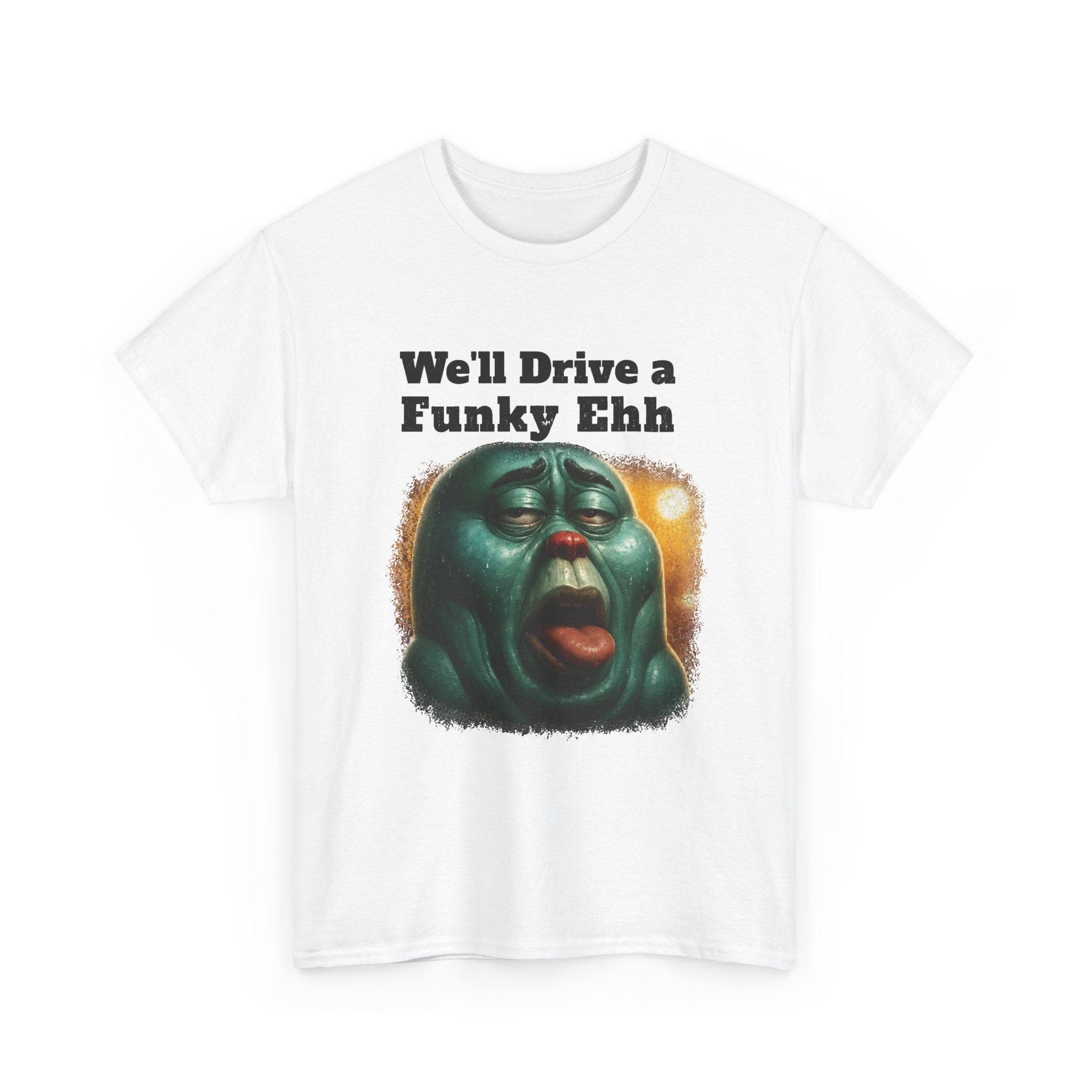 Funky Ehh Tee — Retro Groovy Face Graphic T-Shirt