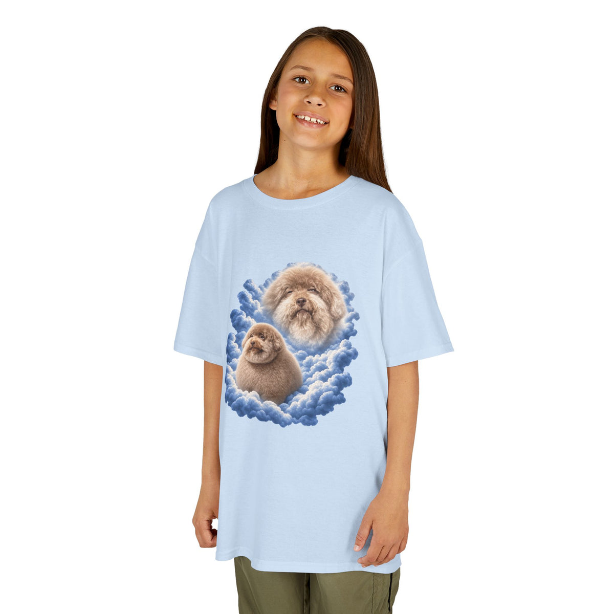 Scoobert Portrait Tee For Kids | Cloud Pet Illustration T-Shirt