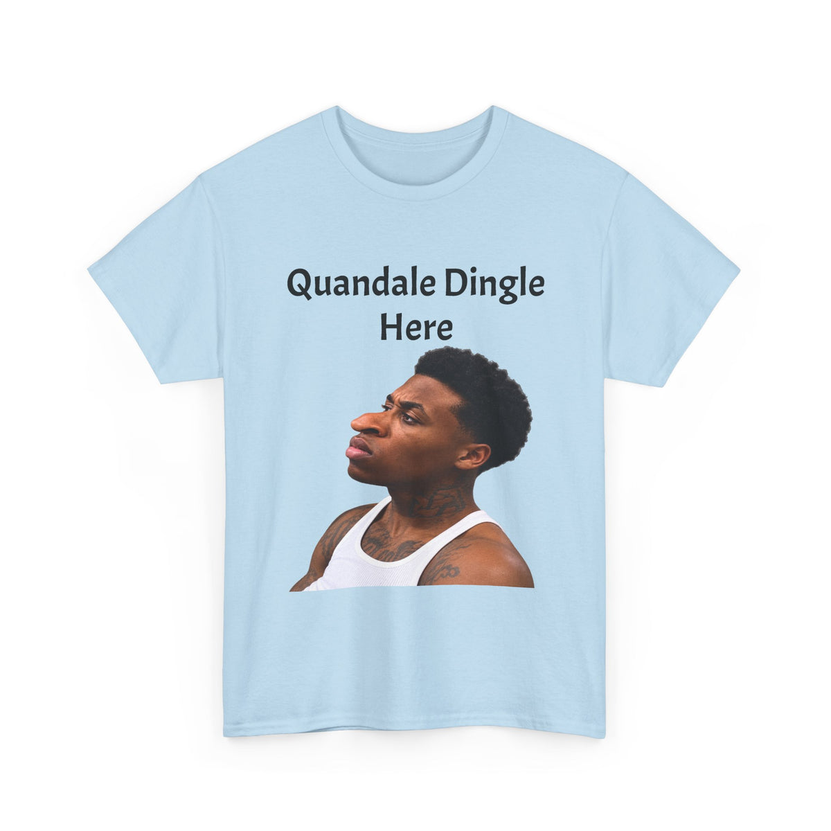 Quandale Dingle Tee — Funny Meme Face Graphic T-Shirt