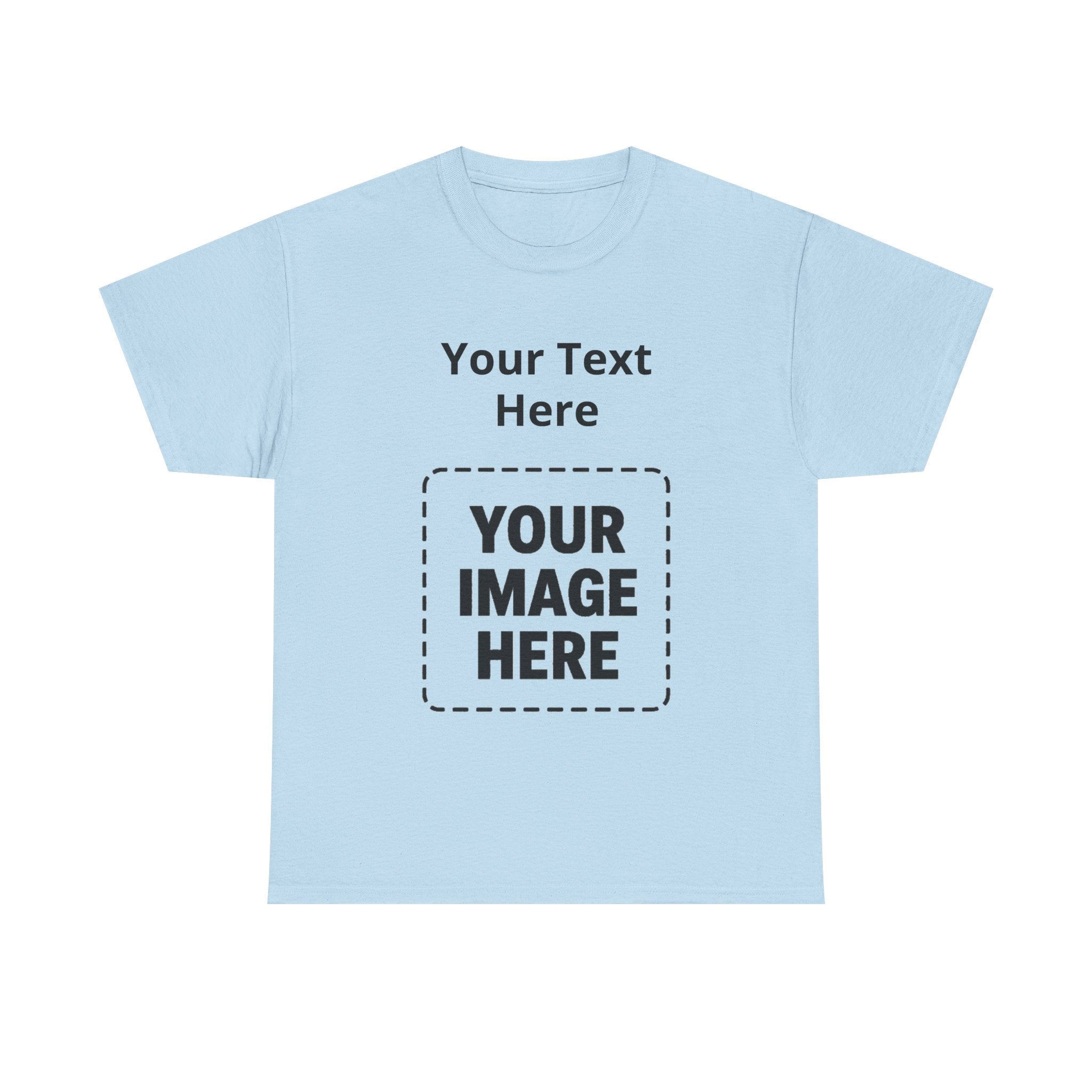 Custom Photo & Text T-Shirt — Personalized Tee