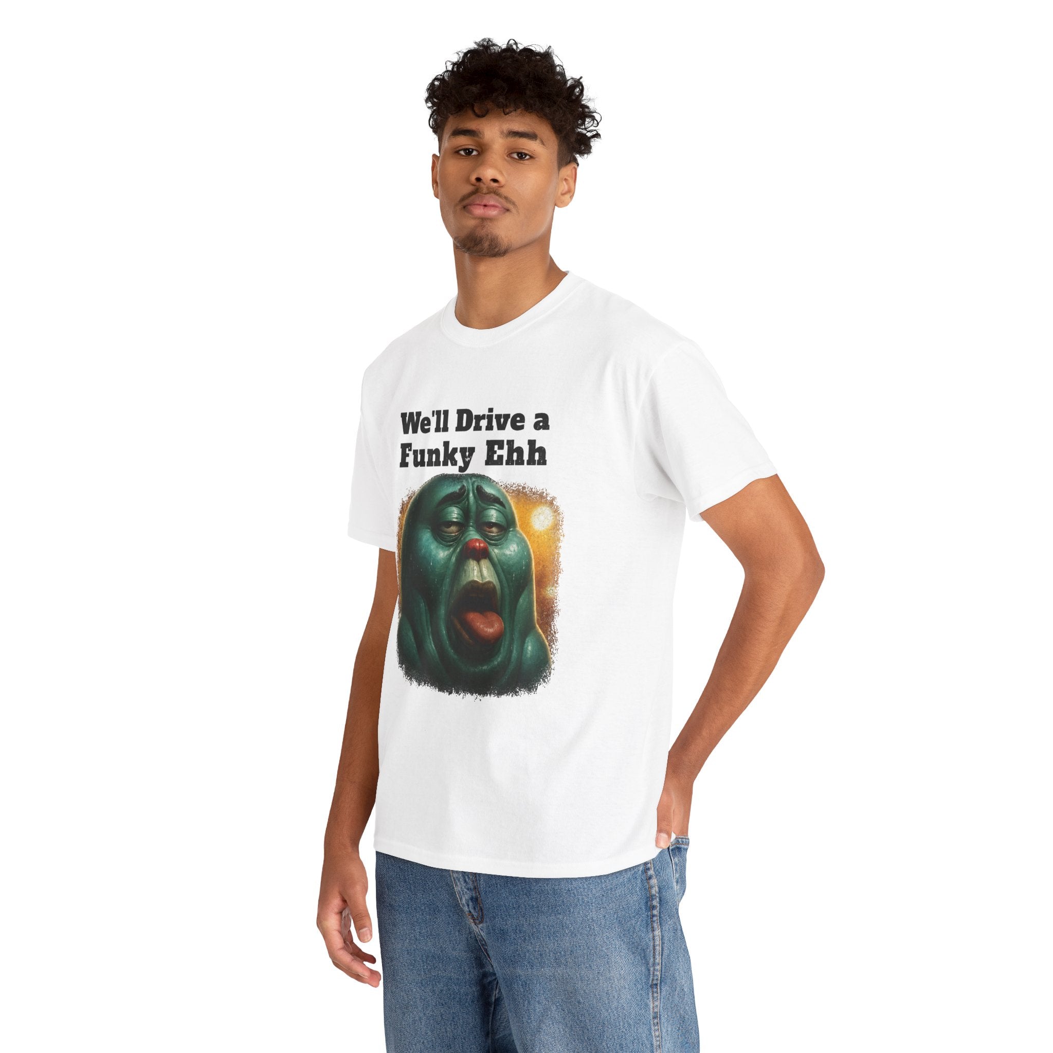 Funky Ehh Tee — Retro Groovy Face Graphic T-Shirt