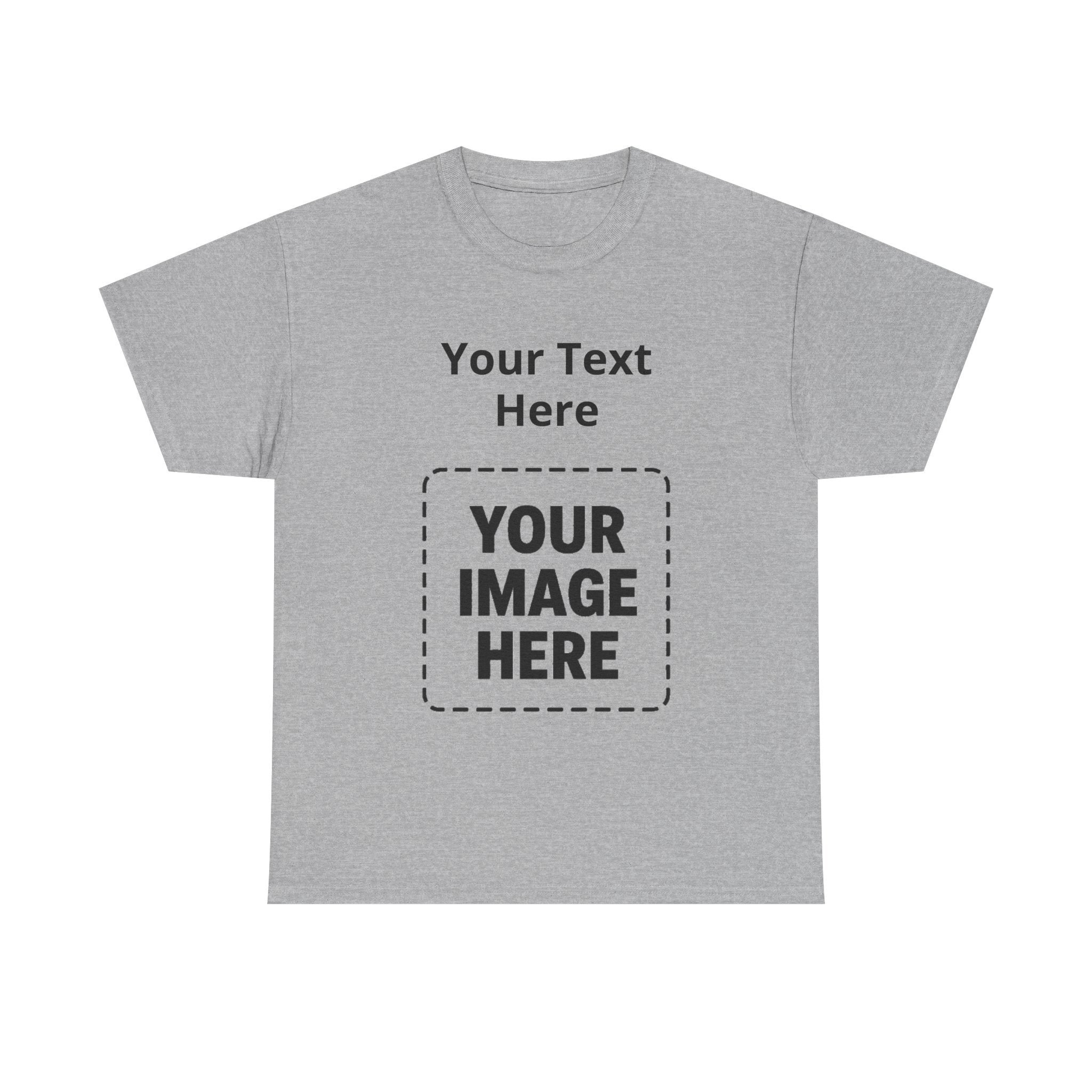 Custom Photo & Text T-Shirt — Personalized Tee
