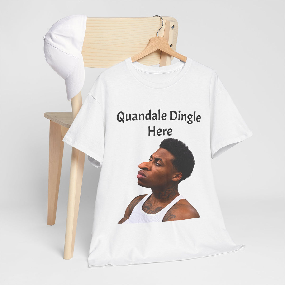 Quandale Dingle Tee — Funny Meme Face Graphic T-Shirt