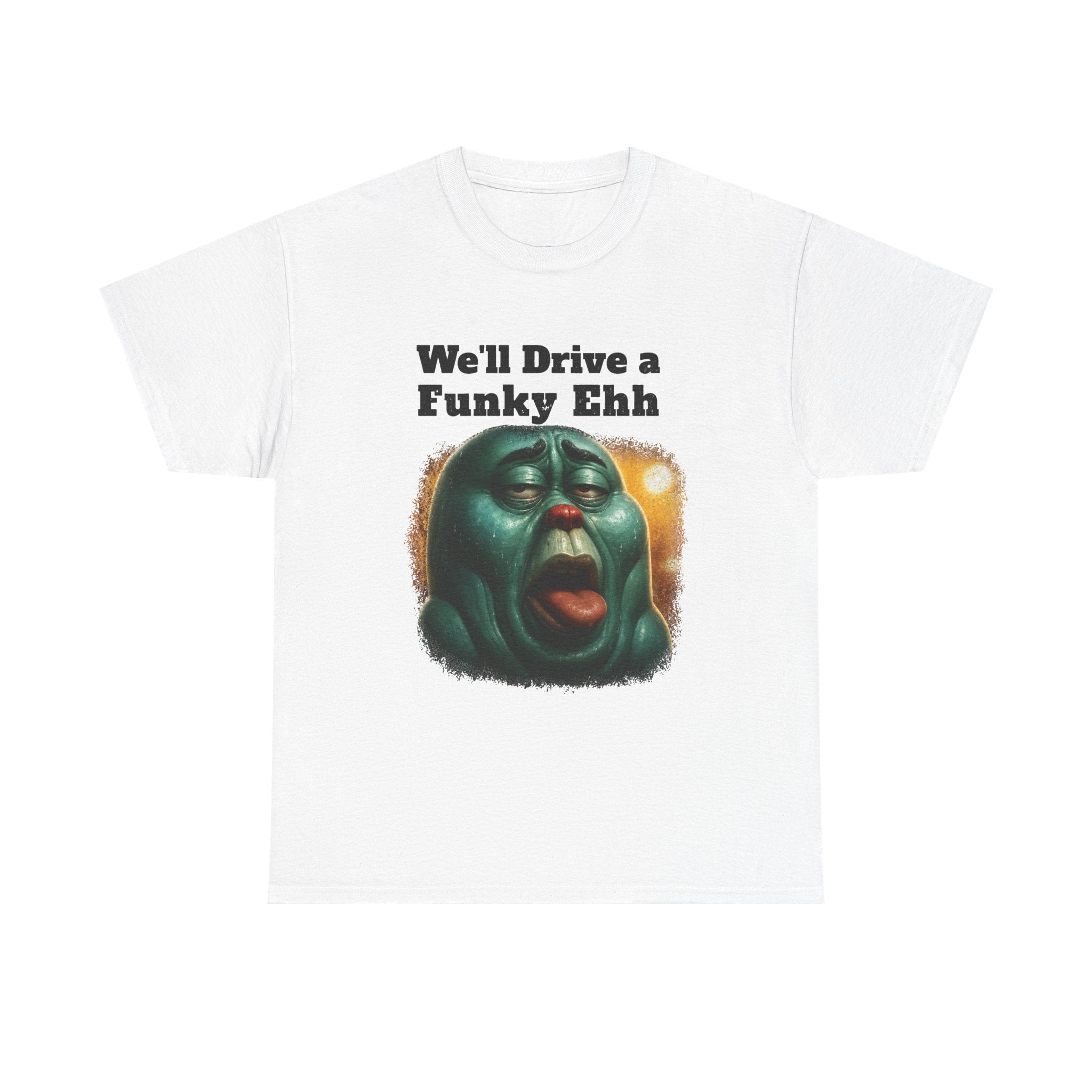 Funky Ehh Tee — Retro Groovy Face Graphic T-Shirt