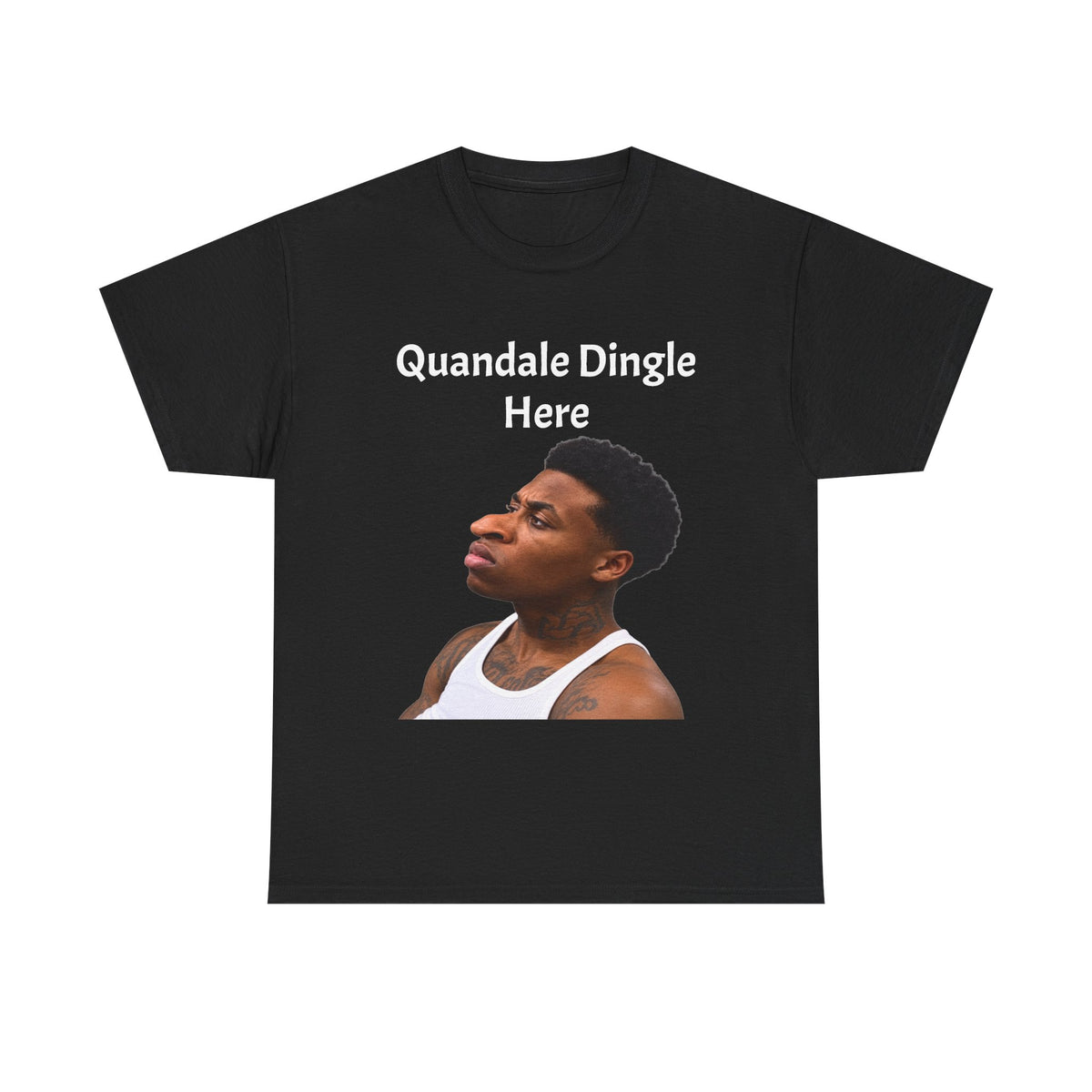 Quandale Dingle Tee — Funny Meme Face Graphic T-Shirt