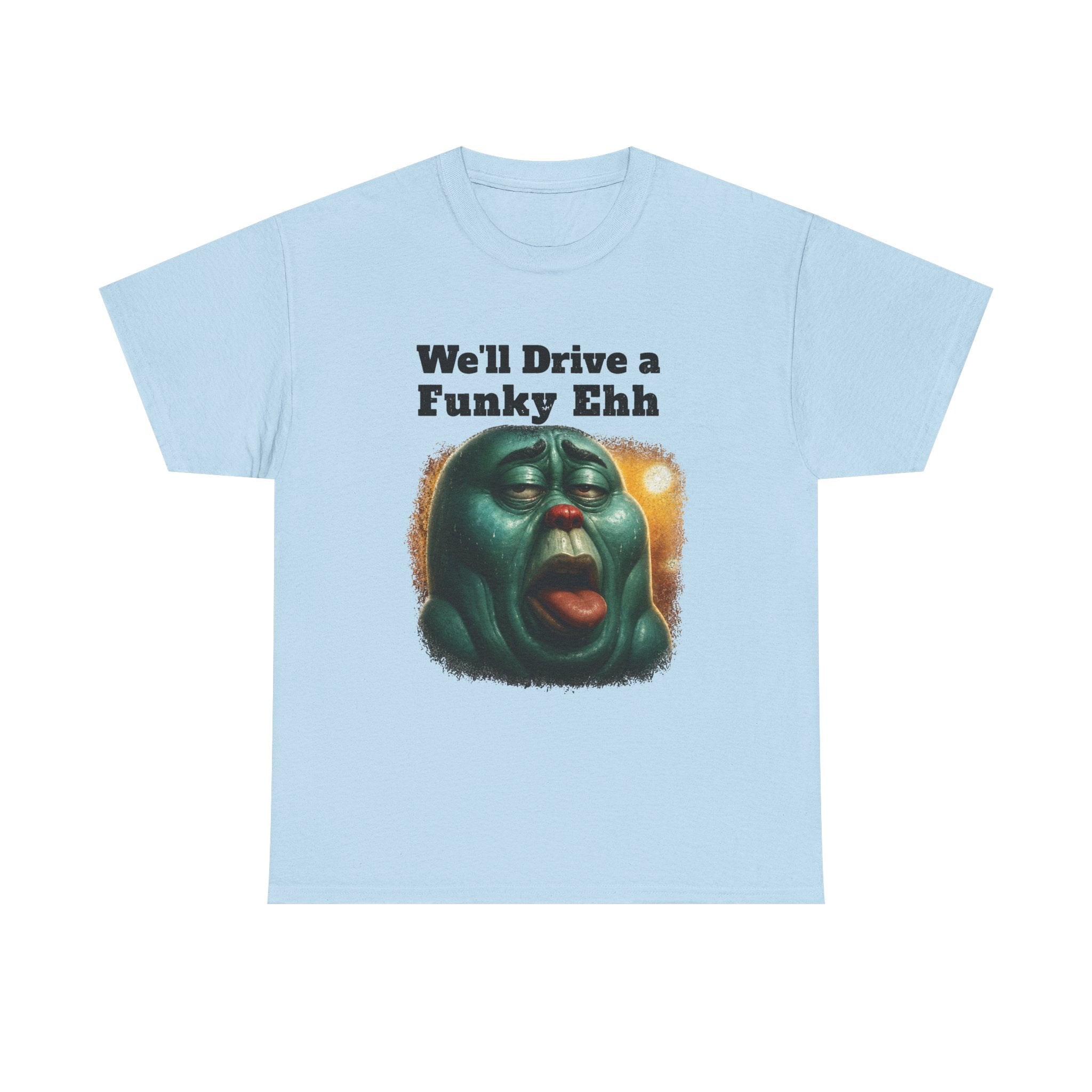 Funky Ehh Tee — Retro Groovy Face Graphic T-Shirt