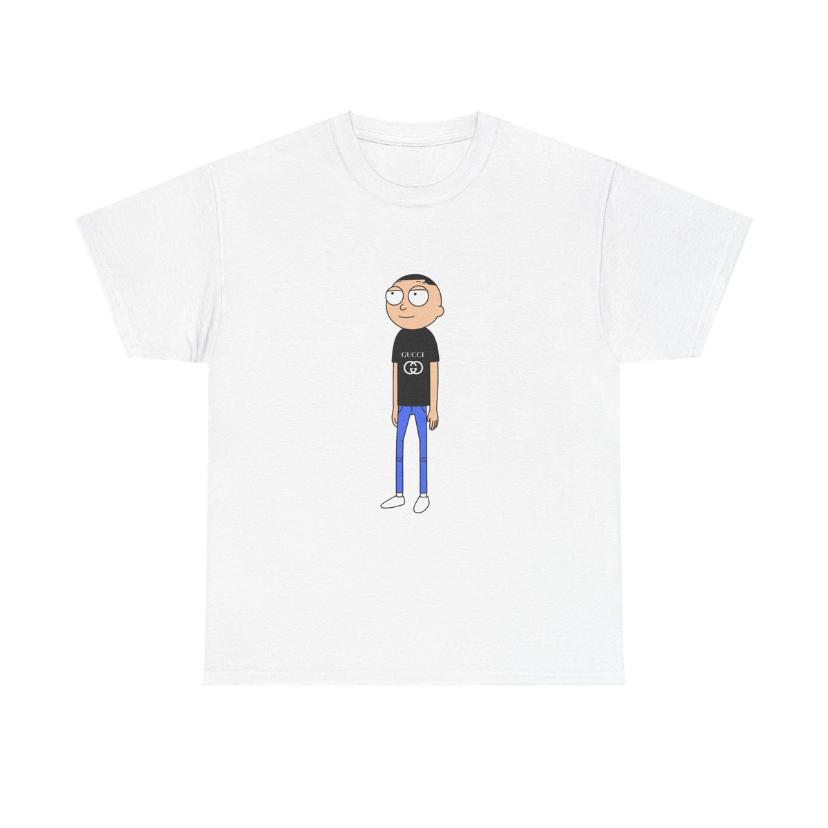 Gucci Morty Tee | Minimal Character Illustration, Casual Graphic Shirt