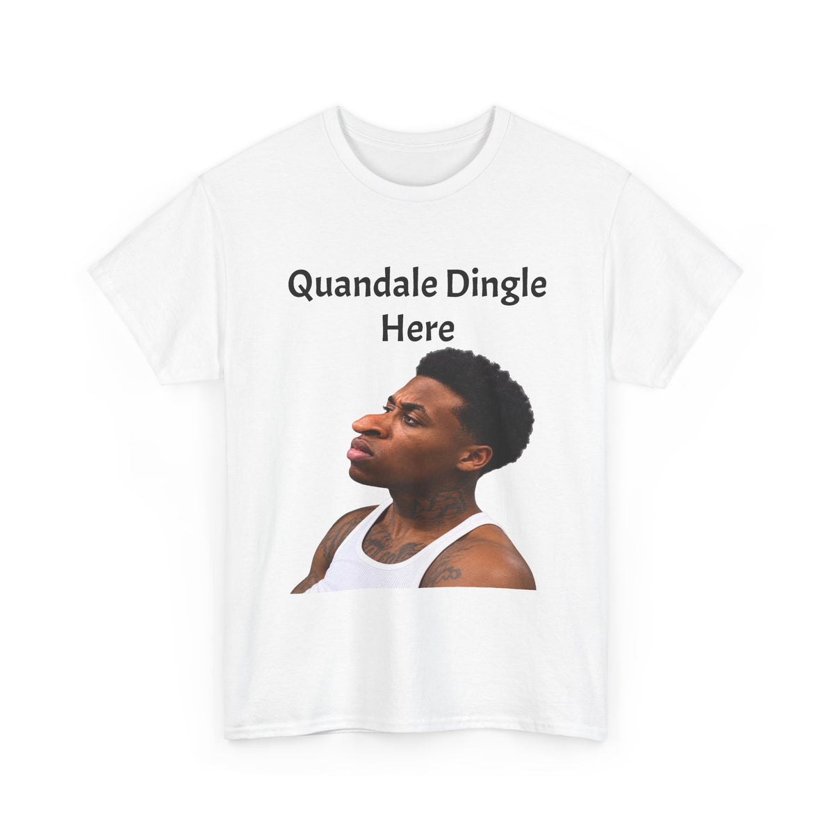 Quandale Dingle Tee — Funny Meme Face Graphic T-Shirt