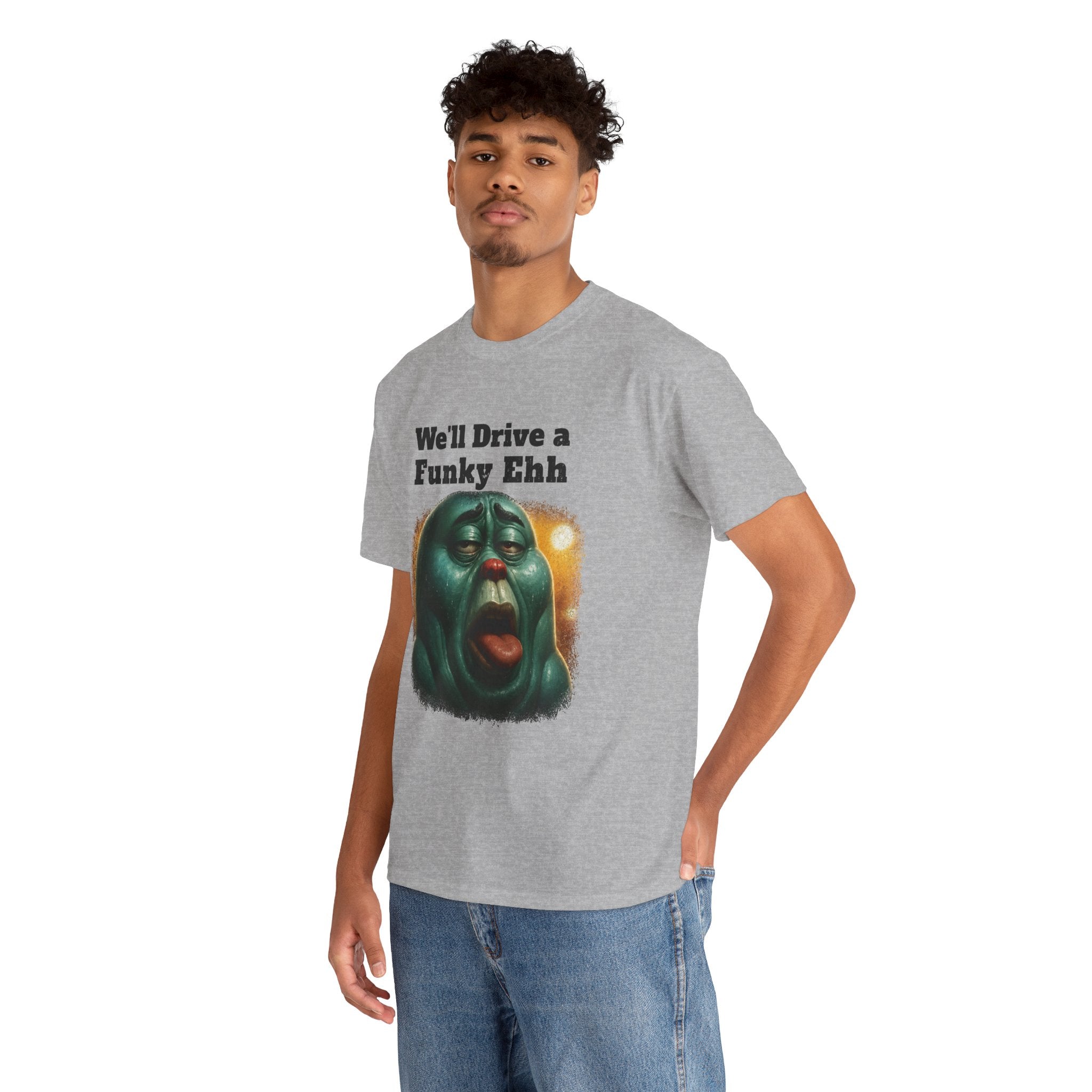 Funky Ehh Tee — Retro Groovy Face Graphic T-Shirt