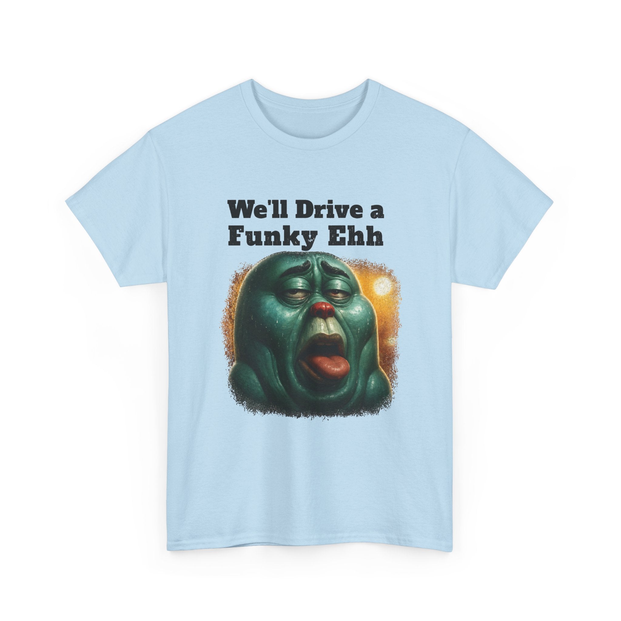 Funky Ehh Tee — Retro Groovy Face Graphic T-Shirt