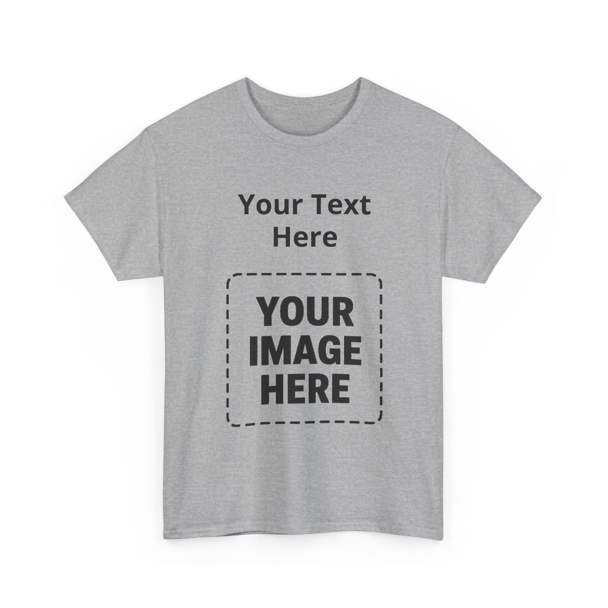 Custom Photo & Text T-Shirt — Personalized Tee
