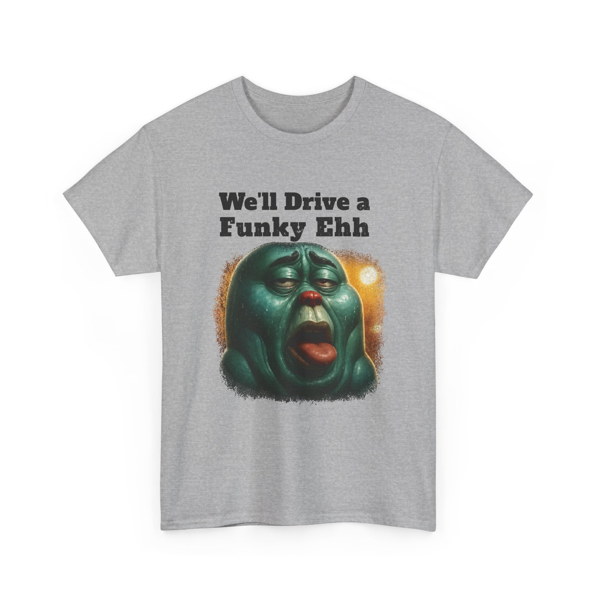 Funky Ehh Tee — Retro Groovy Face Graphic T-Shirt