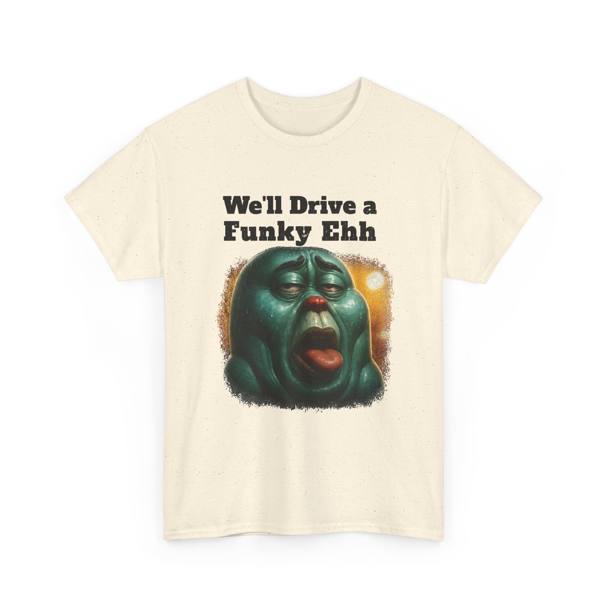 Funky Ehh Tee — Retro Groovy Face Graphic T-Shirt