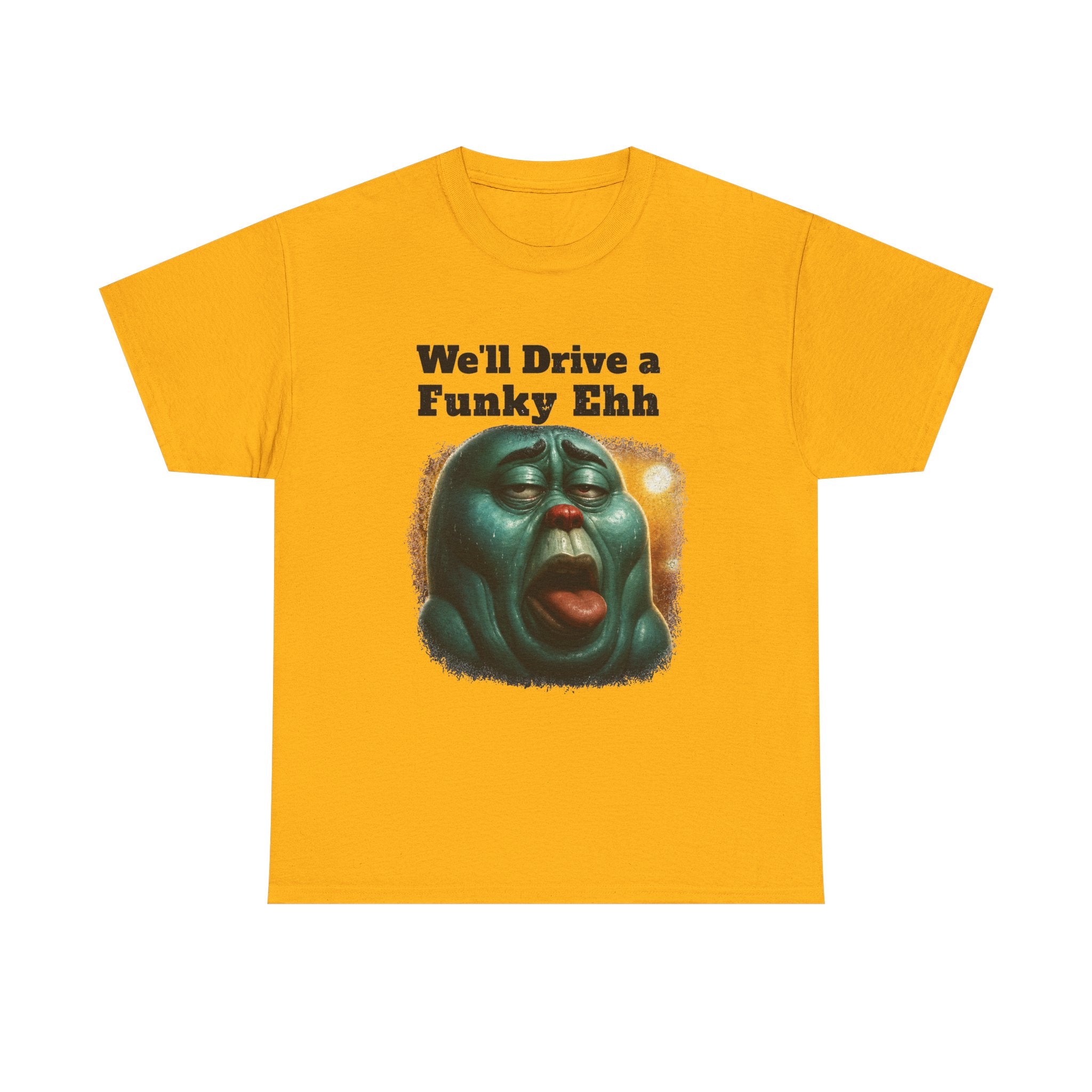 Funky Ehh Tee — Retro Groovy Face Graphic T-Shirt