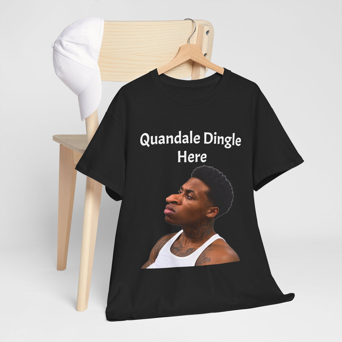Quandale Dingle Tee — Funny Meme Face Graphic T-Shirt