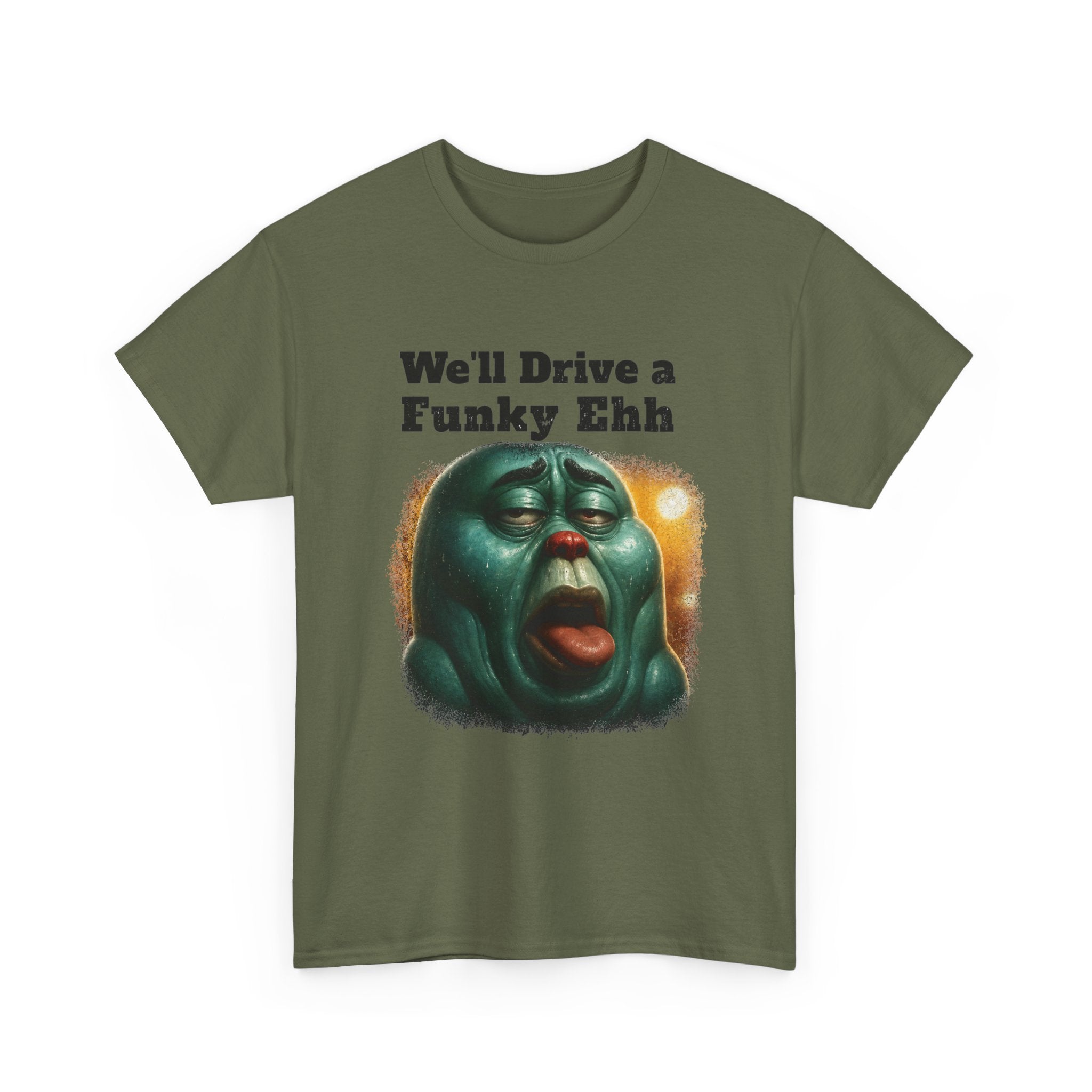 Funky Ehh Tee — Retro Groovy Face Graphic T-Shirt