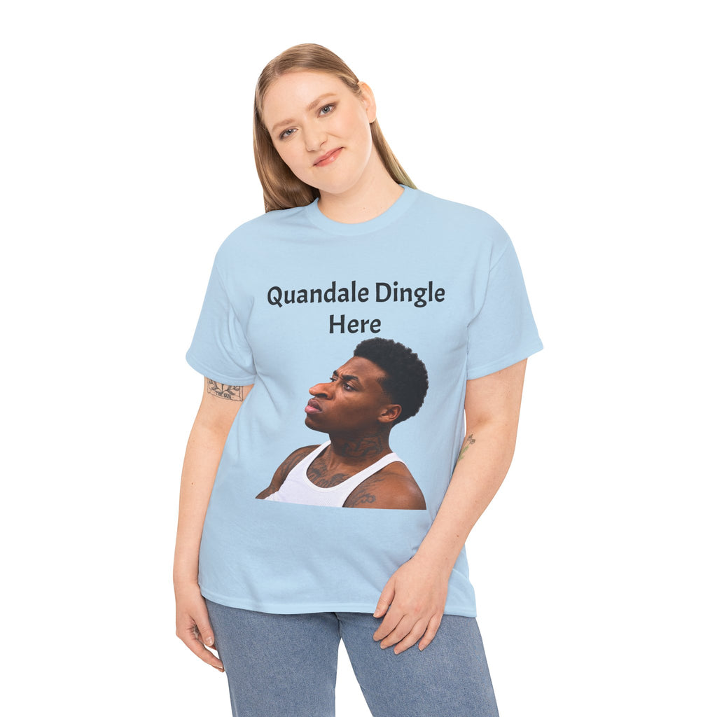 Quandale Dingle Tee — Funny Meme Face Graphic T-Shirt