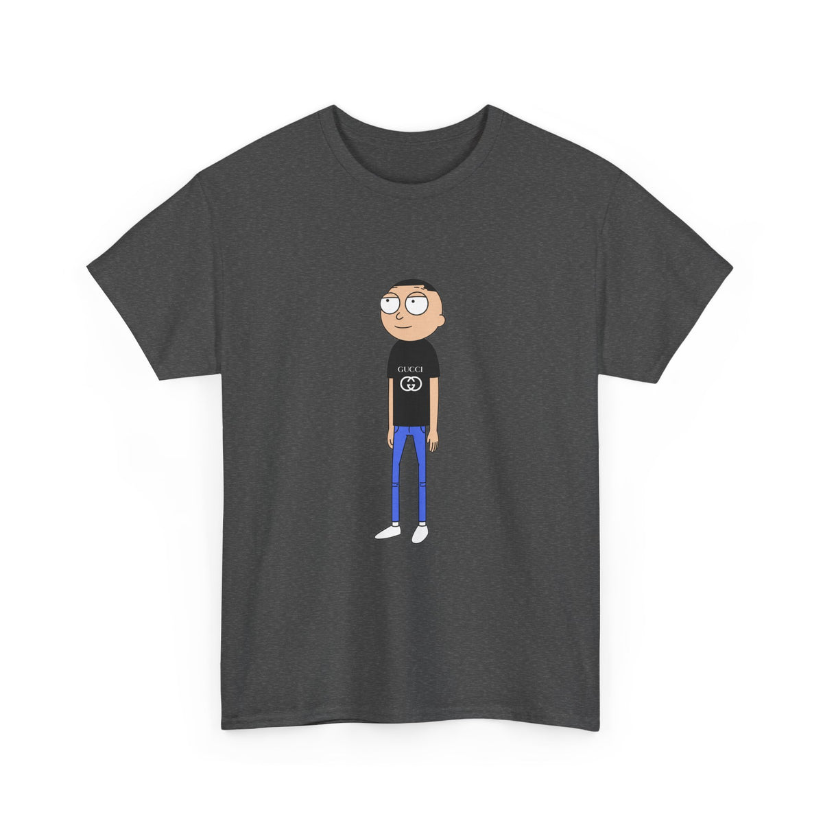 Gucci Morty Tee | Minimal Character Illustration, Casual Graphic Shirt