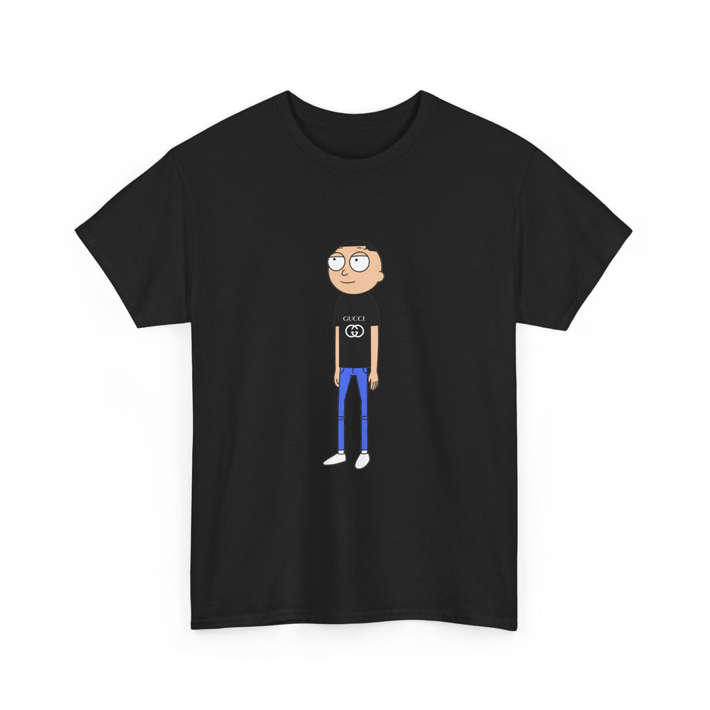Gucci Morty Tee | Minimal Character Illustration, Casual Graphic Shirt