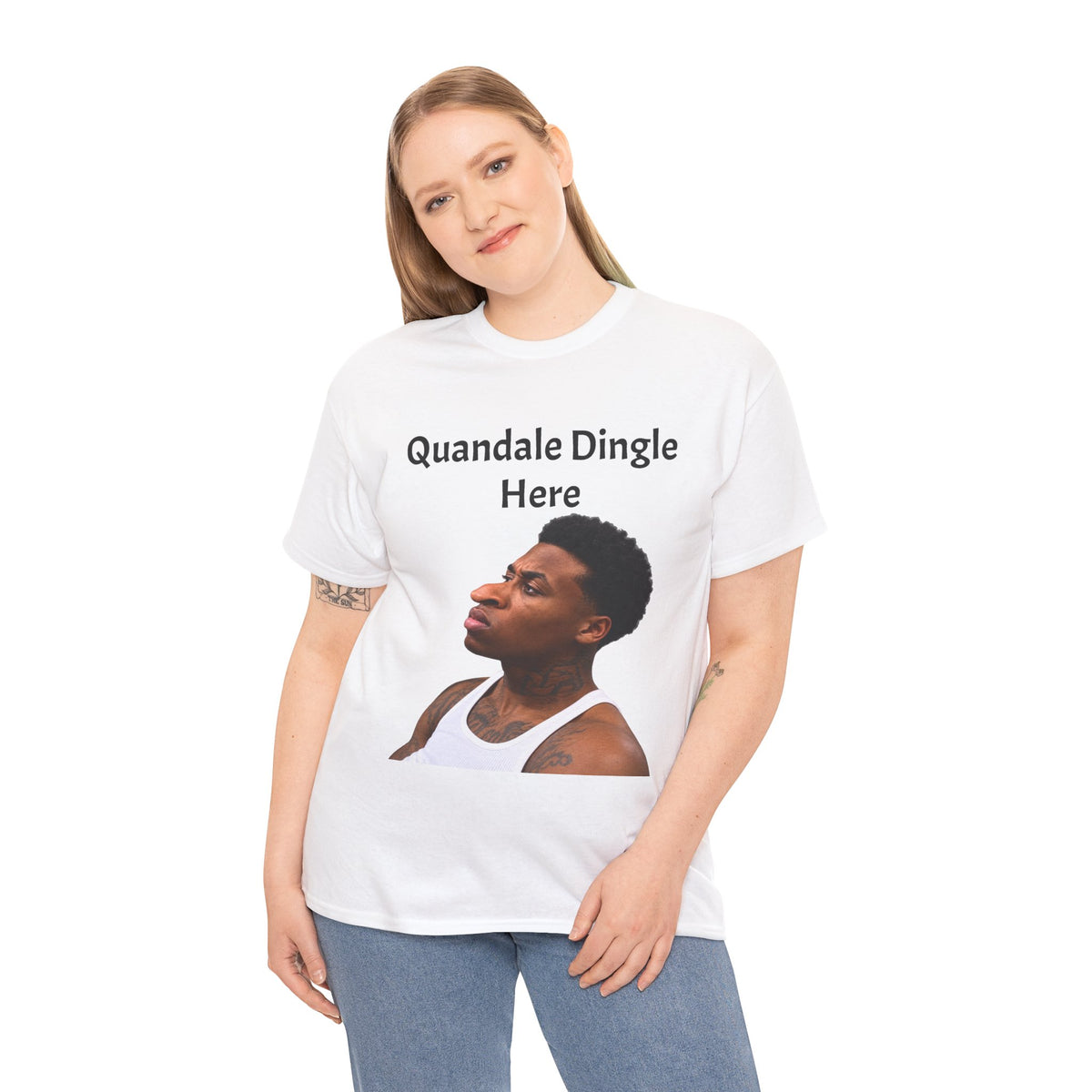 Quandale Dingle Tee — Funny Meme Face Graphic T-Shirt