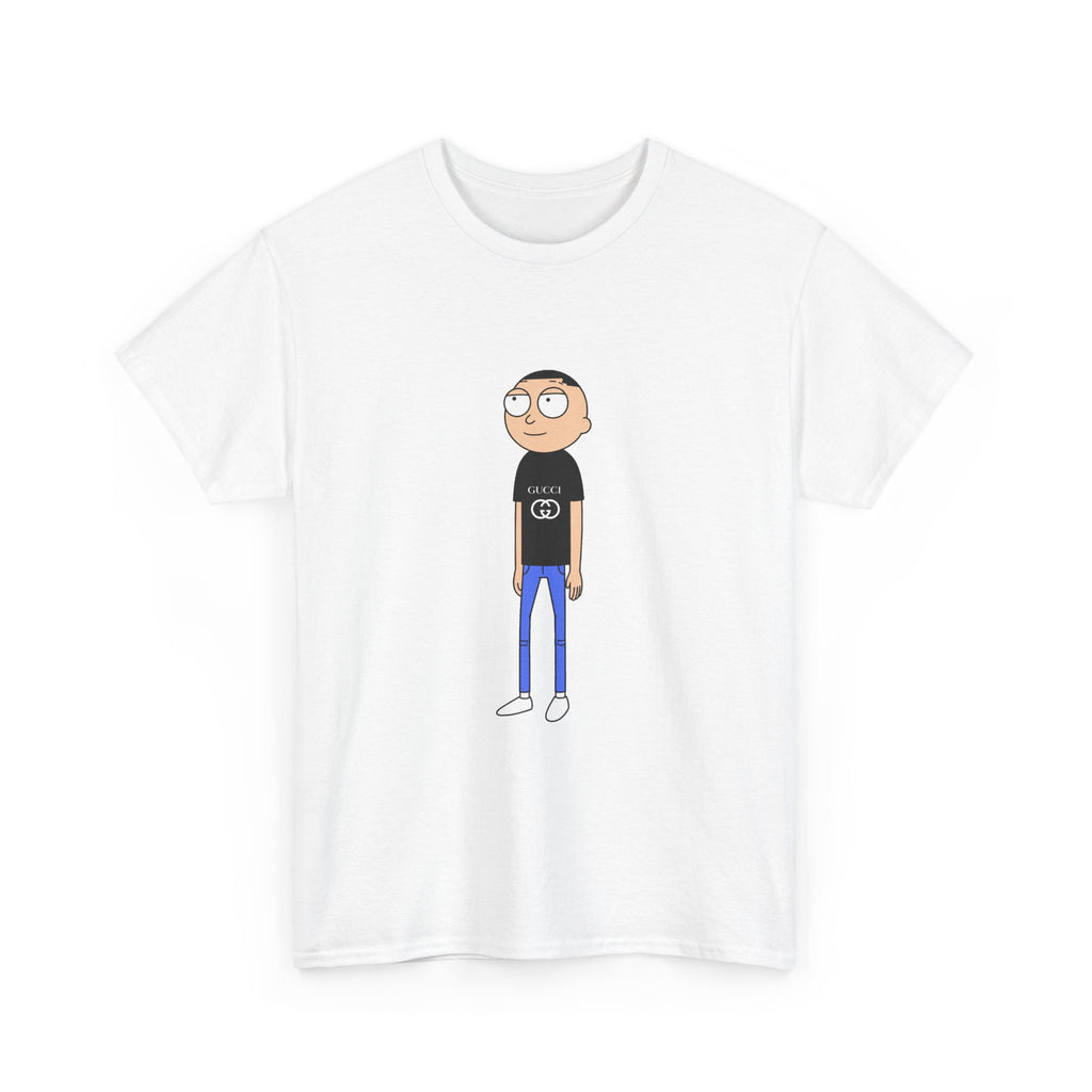 Gucci Morty Tee | Minimal Character Illustration, Casual Graphic Shirt