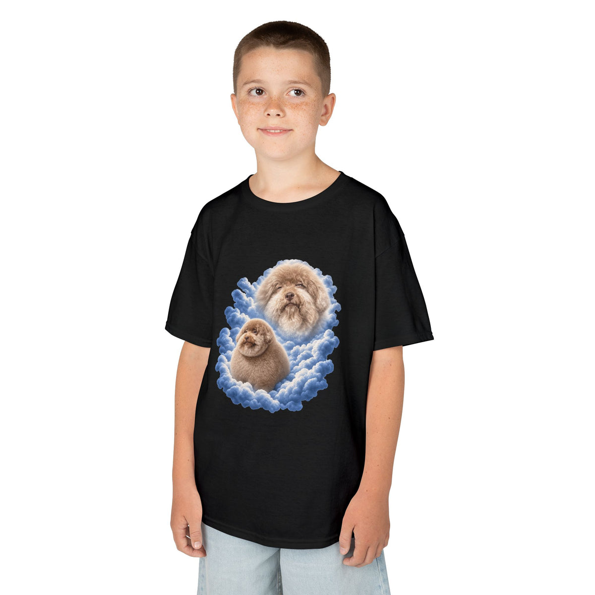 Scoobert Portrait Tee For Kids | Cloud Pet Illustration T-Shirt