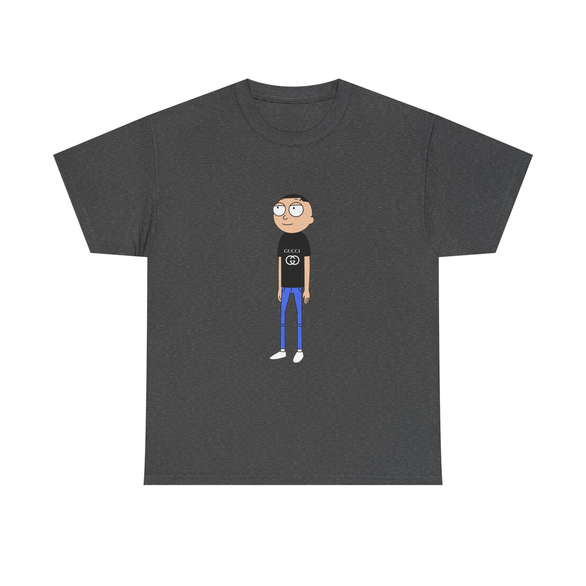 Gucci Morty Tee | Minimal Character Illustration, Casual Graphic Shirt
