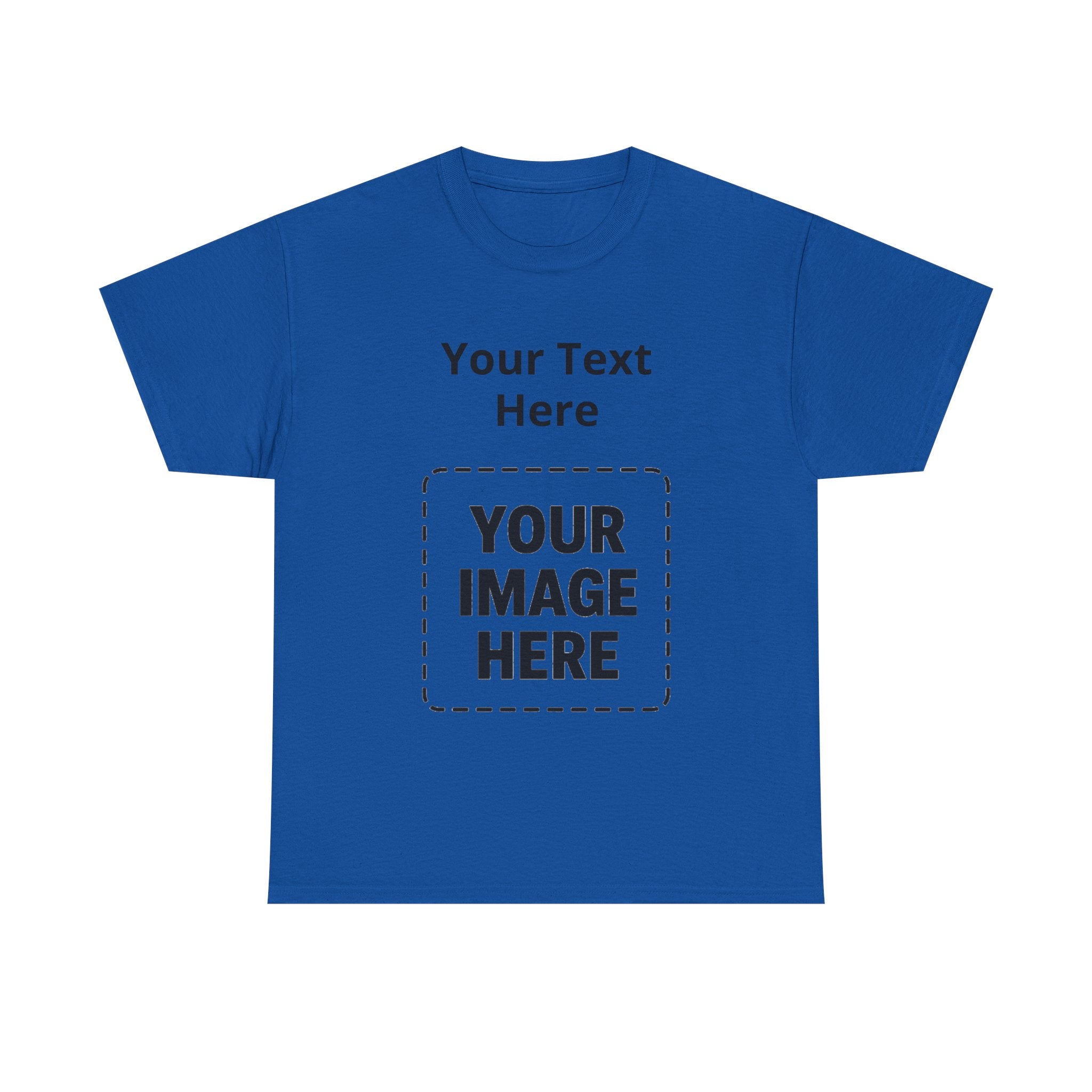 Custom Photo & Text T-Shirt — Personalized Tee