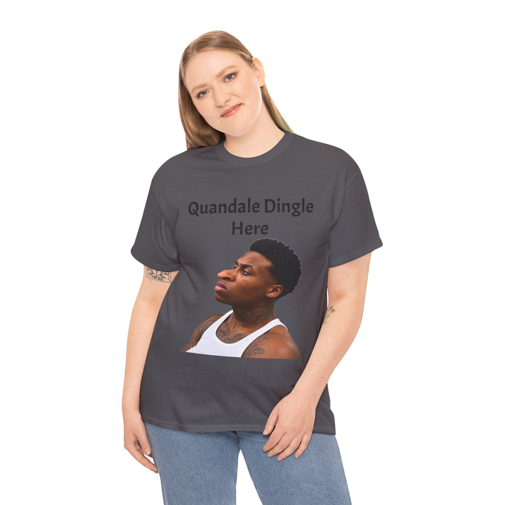 Quandale Dingle Tee — Funny Meme Face Graphic T-Shirt