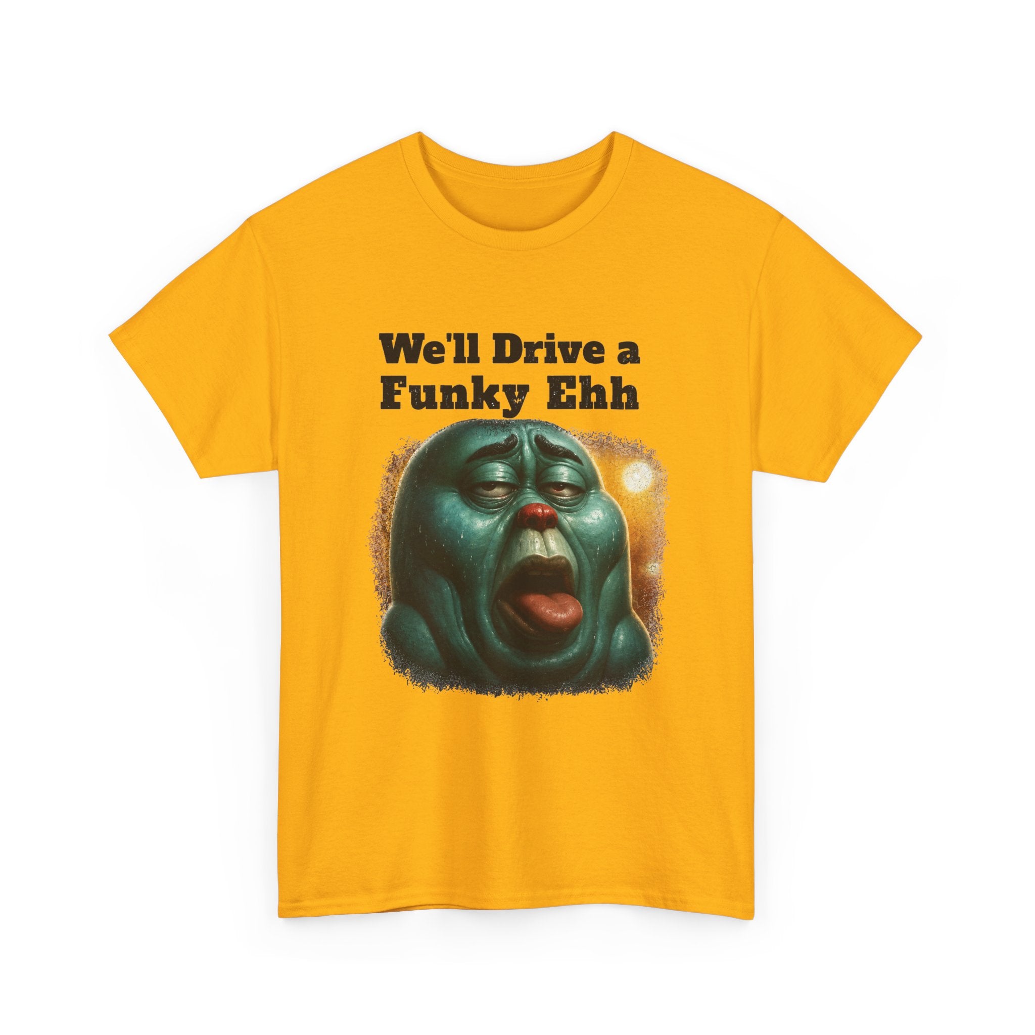 Funky Ehh Tee — Retro Groovy Face Graphic T-Shirt