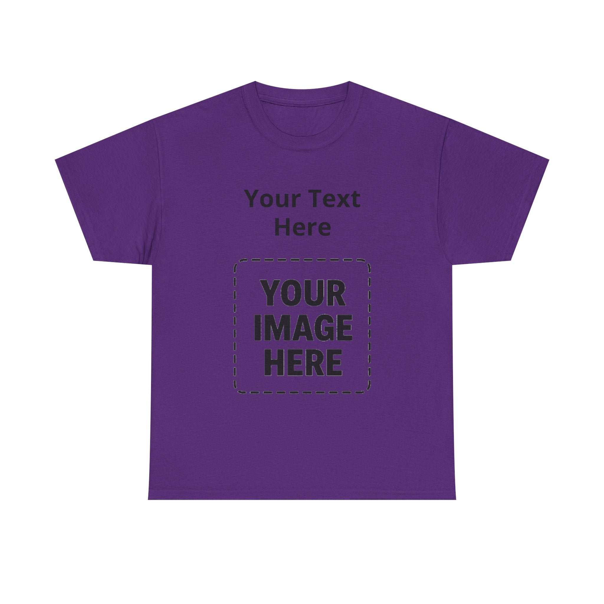 Custom Photo & Text T-Shirt — Personalized Tee