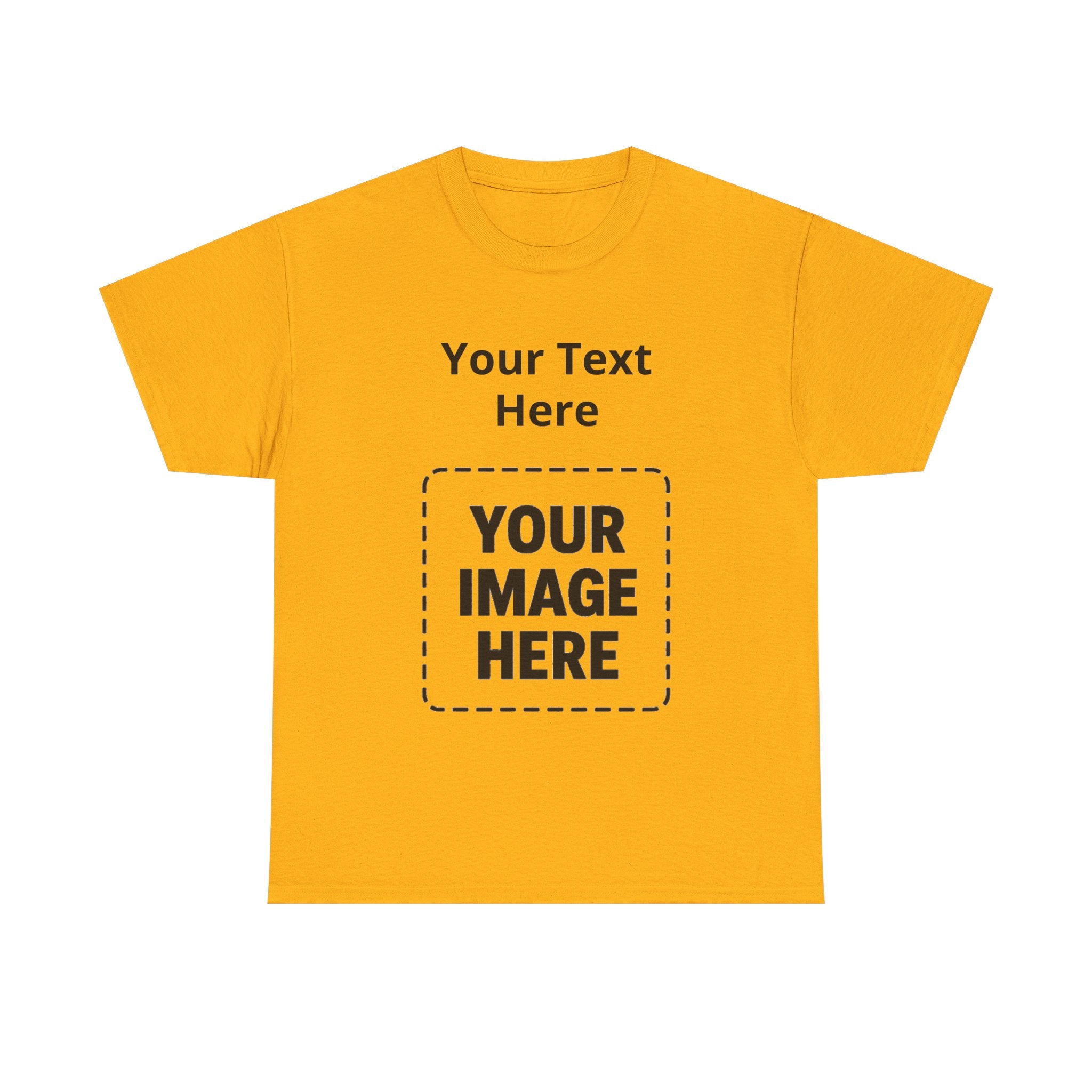 Custom Photo & Text T-Shirt — Personalized Tee
