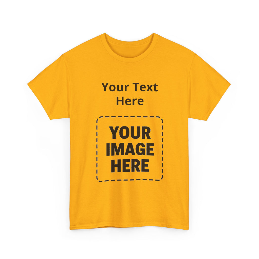 Custom Photo & Text T-Shirt — Personalized Tee