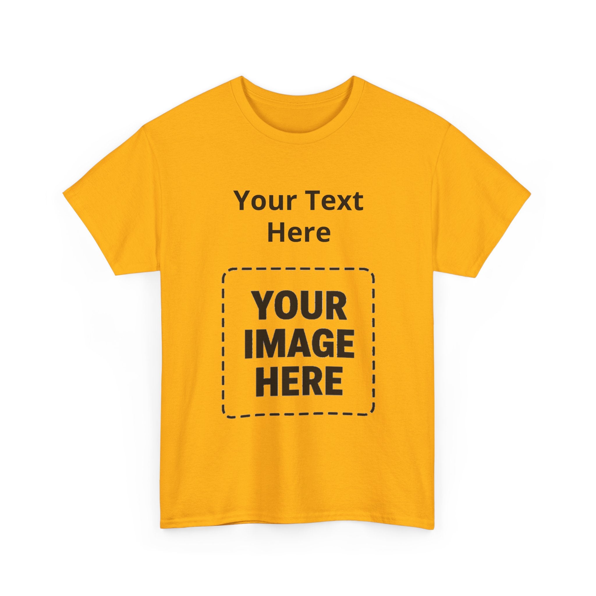 Custom Photo & Text T-Shirt — Personalized Tee