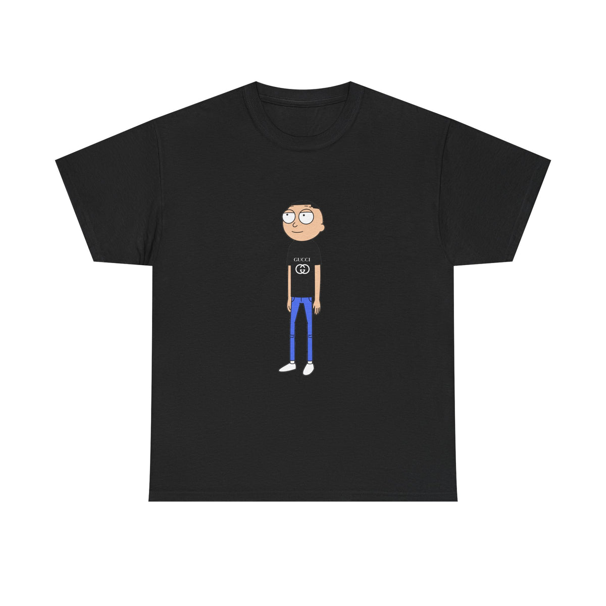 Gucci Morty Tee | Minimal Character Illustration, Casual Graphic Shirt
