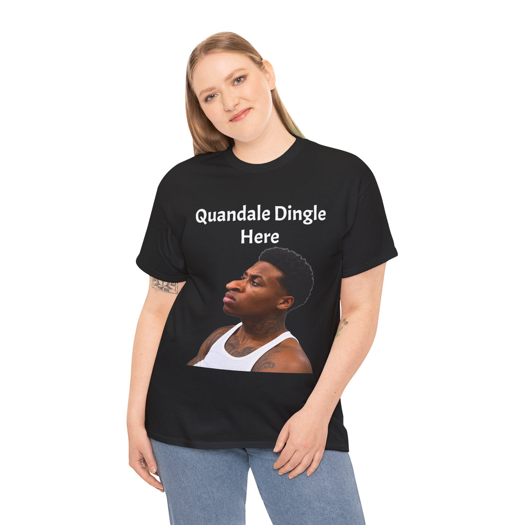 Quandale Dingle Tee — Funny Meme Face Graphic T-Shirt