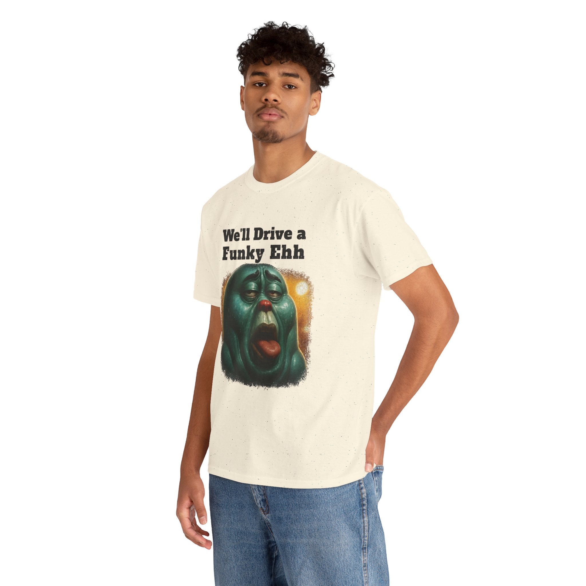 Funky Ehh Tee — Retro Groovy Face Graphic T-Shirt