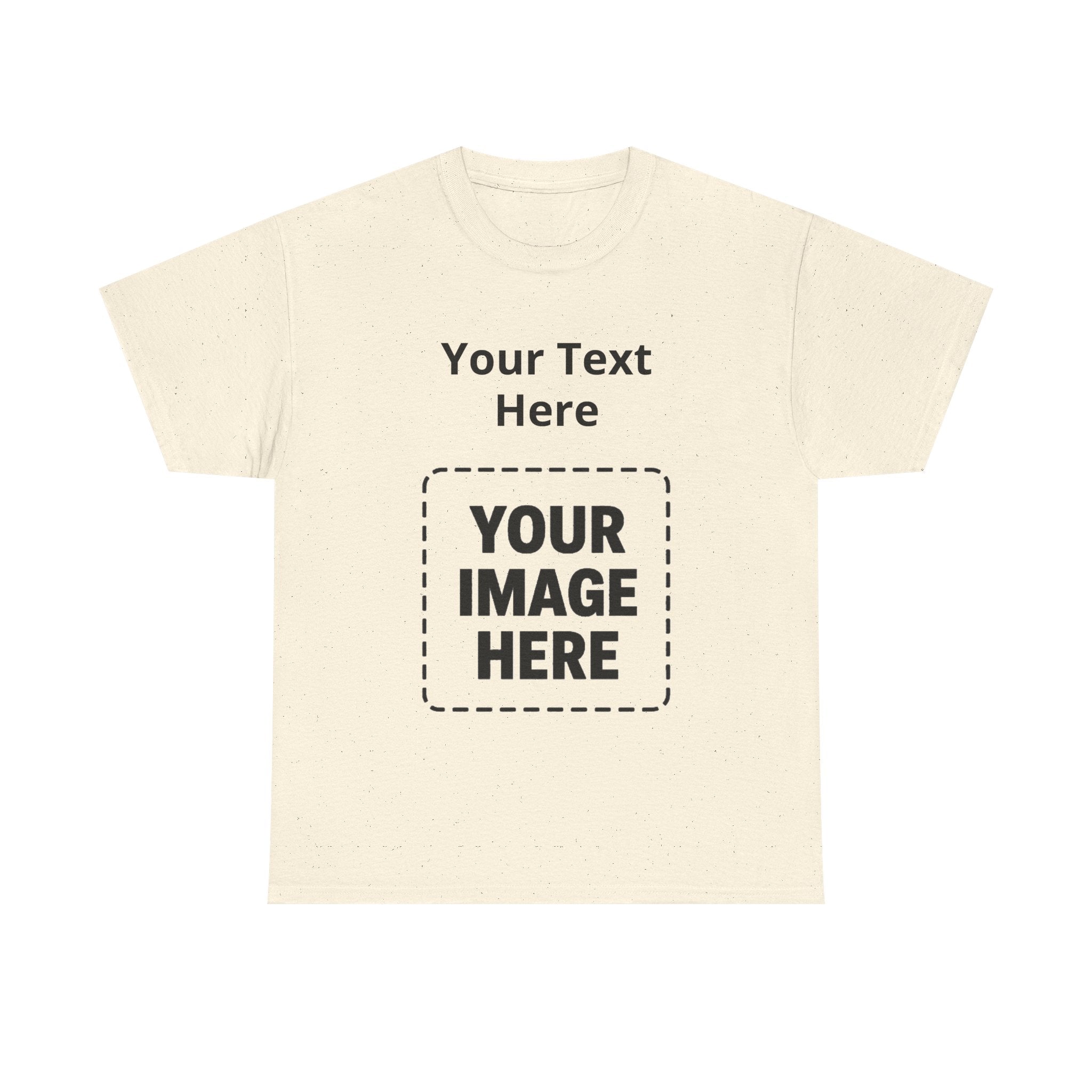 Custom Photo & Text T-Shirt — Personalized Tee